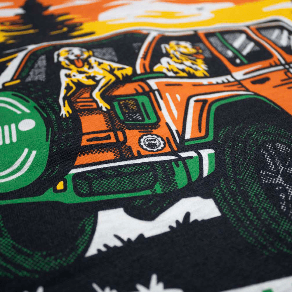 Mens Jeep® Built/Dogs Hoodie - Oatmeal Heather - Speedlogix