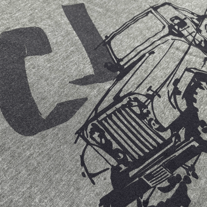 Mens Jeep® CJ - LDD Series - Triblend Military Green T-Shirt - Speedlogix