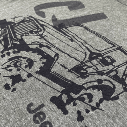 Mens Jeep® CJ - LDD Series - Triblend Military Green T-Shirt - Speedlogix