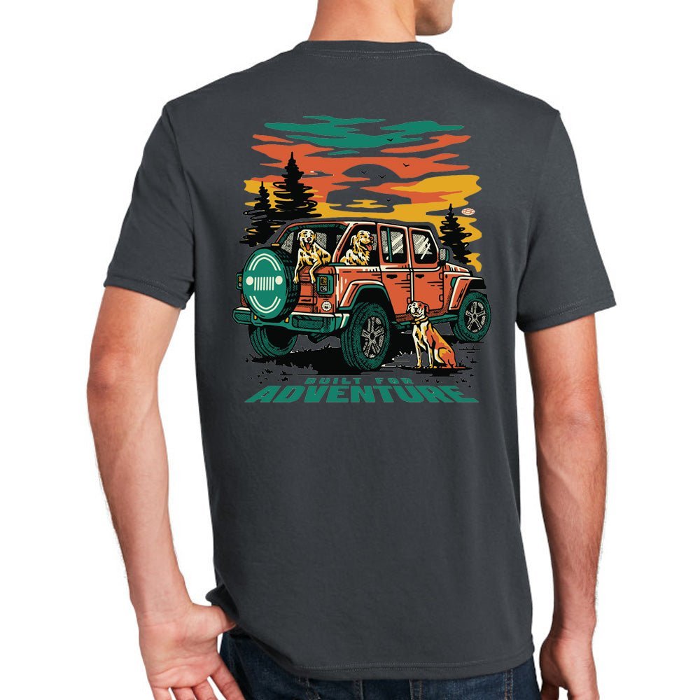 Mens Jeep® Dogs Built For Adventure T-Shirt - Speedlogix