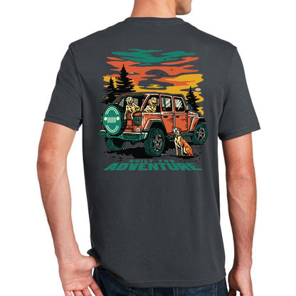 Mens Jeep® Dogs Built For Adventure T-Shirt - Speedlogix