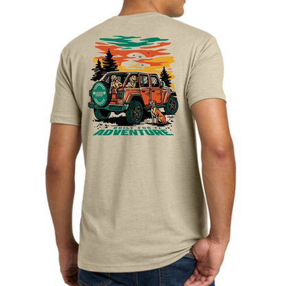 Mens Jeep® Dogs Built For Adventure T-Shirt - Speedlogix