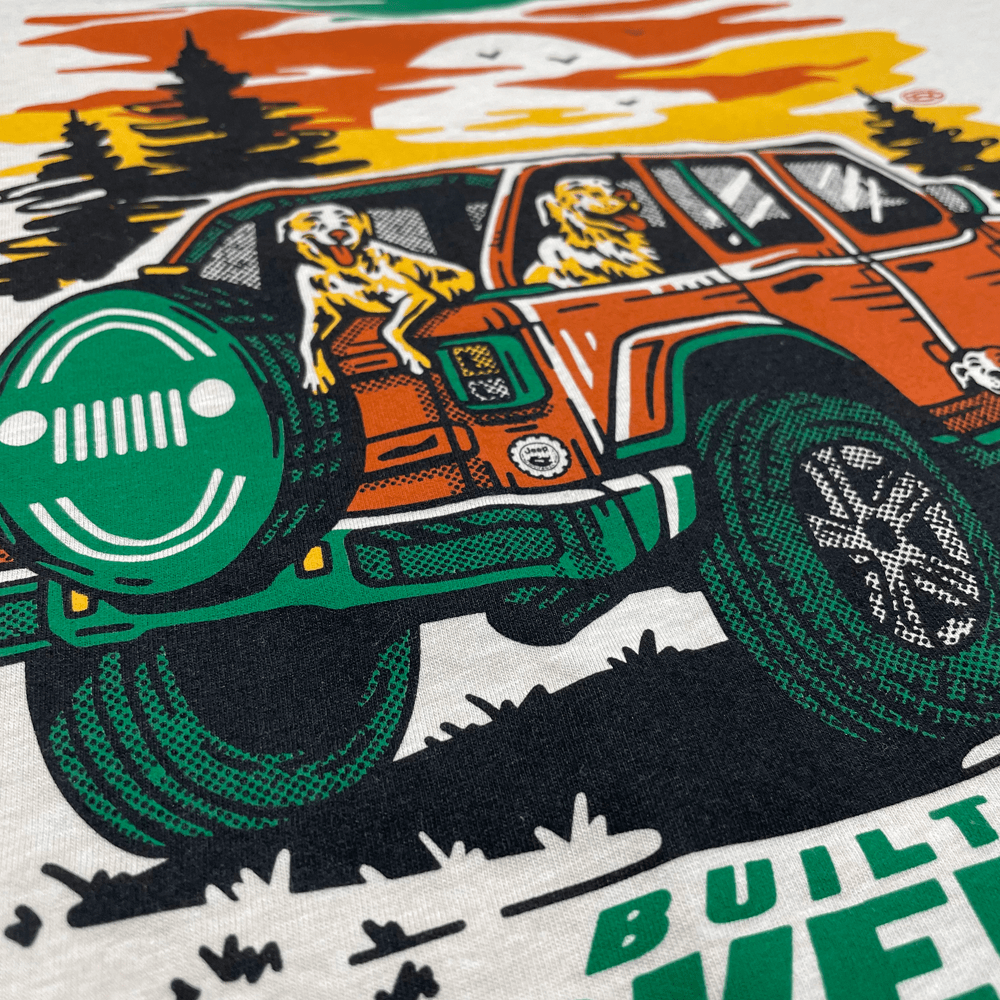 Mens Jeep® Dogs Built For Adventure T-Shirt - Speedlogix