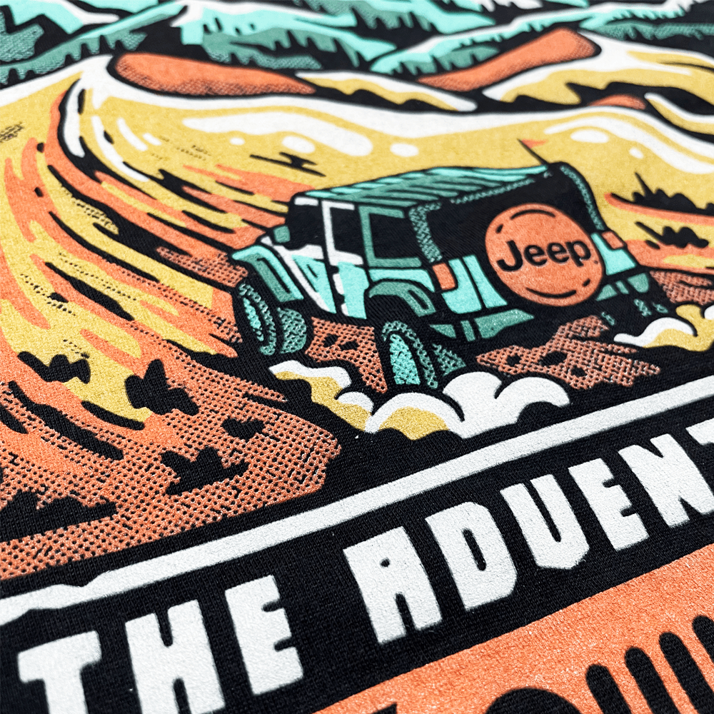 Mens Jeep® Dunes T-Shirt - Black - Speedlogix
