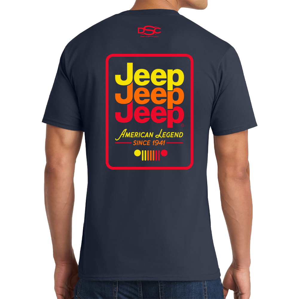Mens Jeep® Echo T-Shirt - Navy Blue - Speedlogix