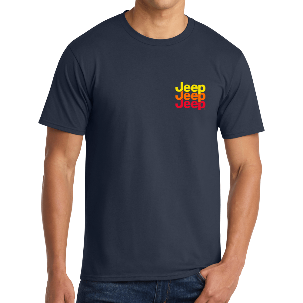 Mens Jeep® Echo T-Shirt - Navy Blue - Speedlogix