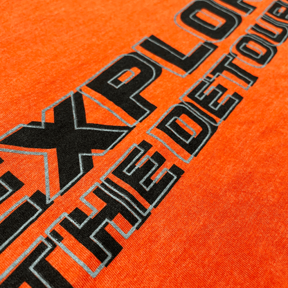 Mens Jeep® Explore the Detours T-Shirt - Orange - Speedlogix