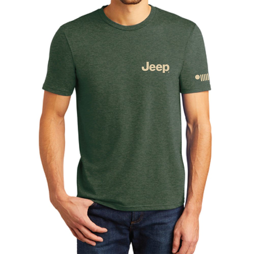 Mens Jeep® For All Life's Adventures T-Shirt - Heather Forest Green - Speedlogix