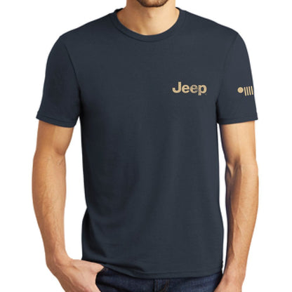 Mens Jeep® Freedom To Roam T-Shirt - Navy Blue - Speedlogix