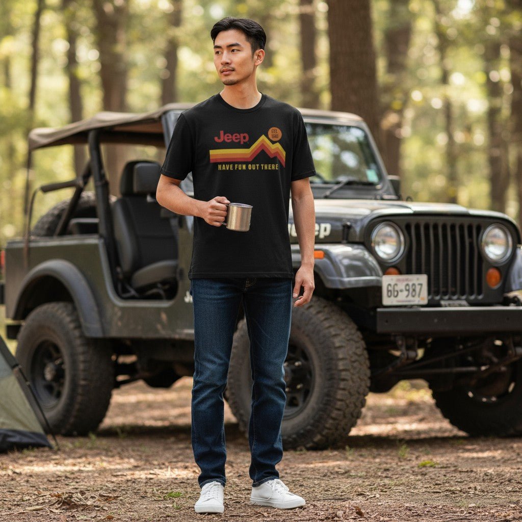Mens Jeep® Have Fun Out There Vintage - Black - Speedlogix