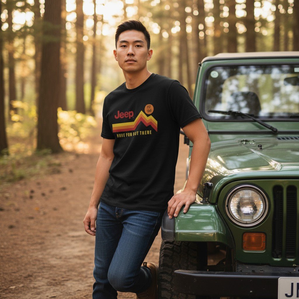Mens Jeep® Have Fun Out There Vintage - Black - Speedlogix