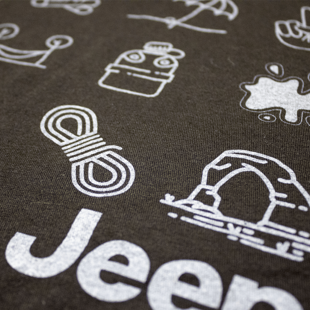 Mens Jeep® Iconic T-Shirt - Black - Speedlogix