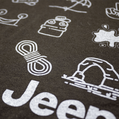 Mens Jeep® Iconic T-Shirt - Black - Speedlogix