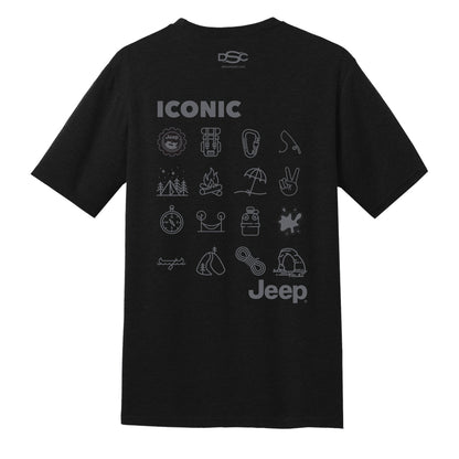 Mens Jeep® Iconic T-Shirt - Black - Speedlogix