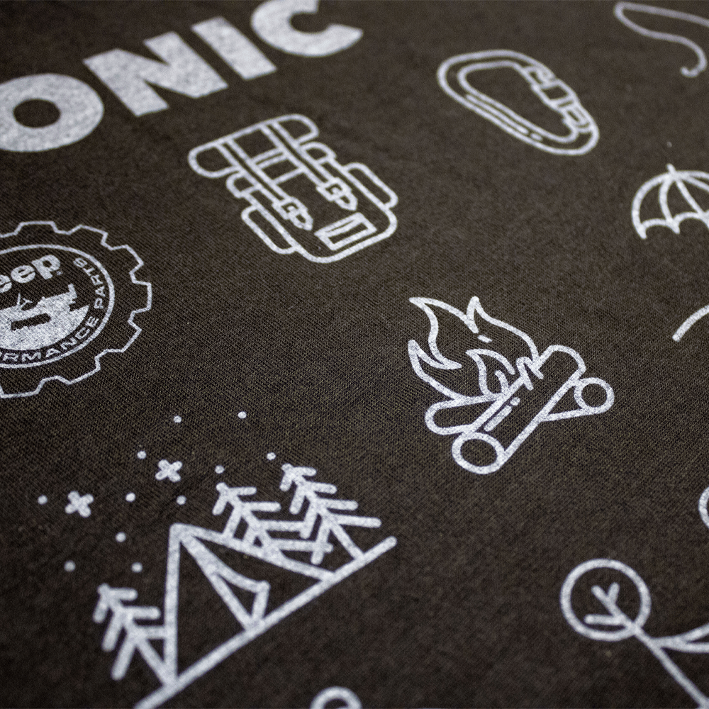 Mens Jeep® Iconic T-Shirt - Black - Speedlogix