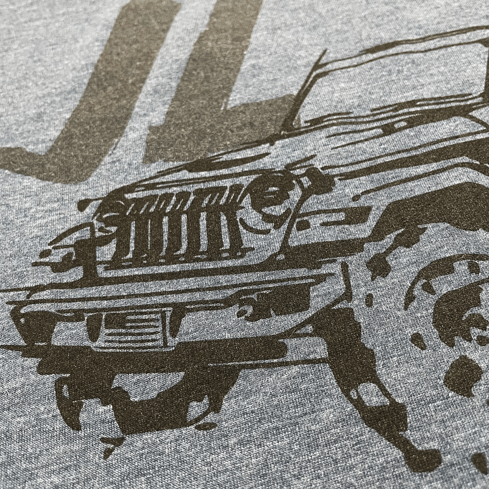 Mens Jeep® JL Wrangler - LDD Series - Triblend Indigo Blue T-Shirt - Speedlogix