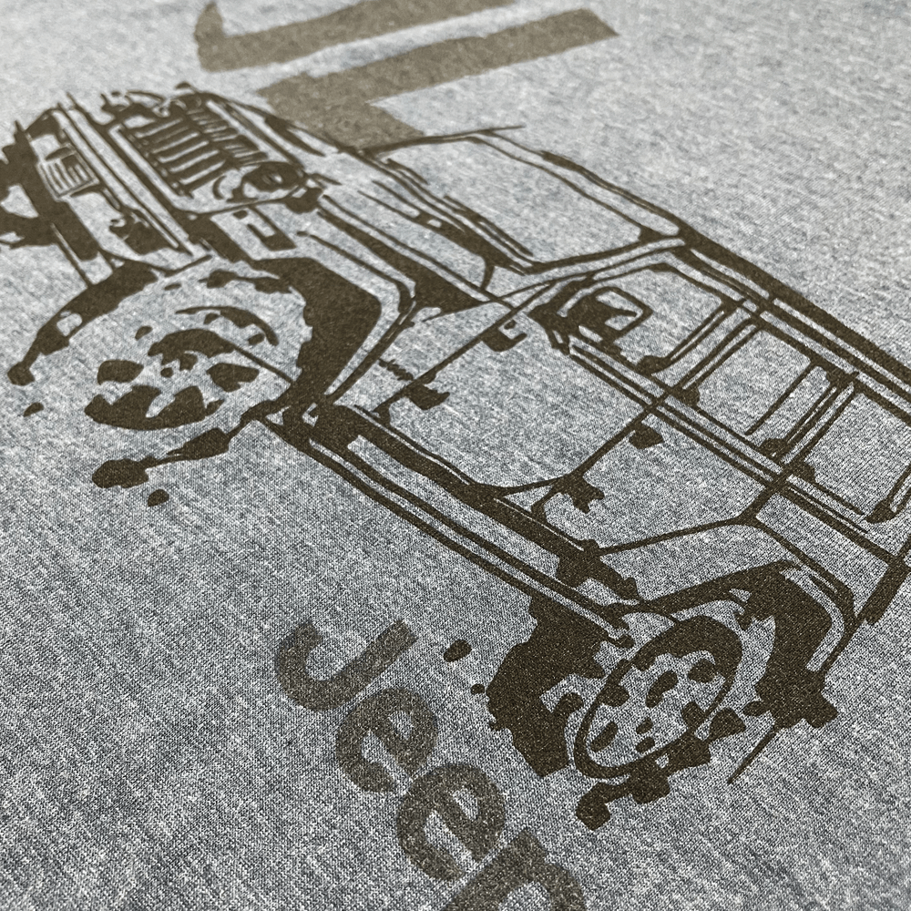 Mens Jeep® JL Wrangler - LDD Series - Triblend Indigo Blue T-Shirt - Speedlogix