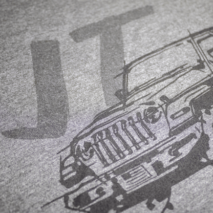 Mens Jeep® JT Gladiator - LDD Series - Triblend Charcoal T-Shirt - Speedlogix