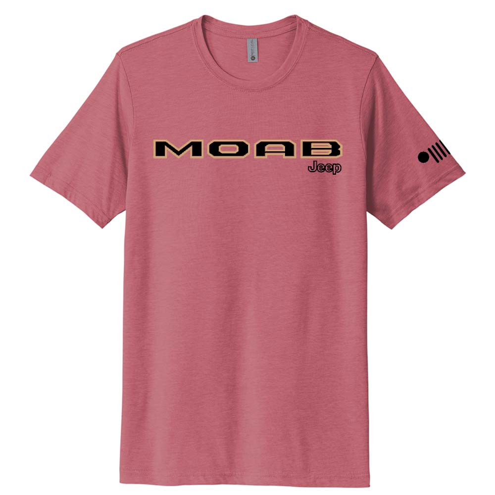 Mens Jeep® Moab Badge T-Shirt - Heather Clay - Speedlogix