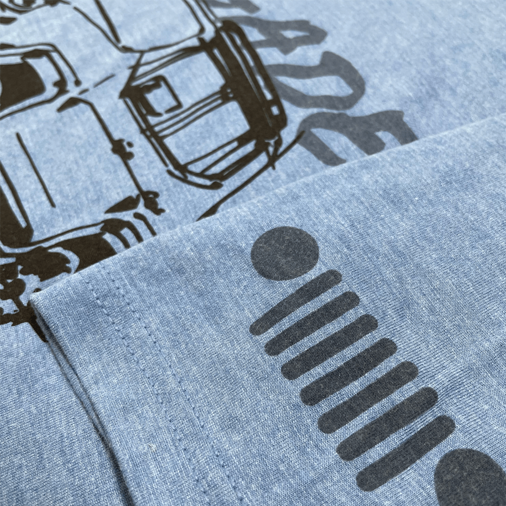 Mens Jeep® Renegade - LDD Series - Triblend Lake Blue T-Shirt - Speedlogix