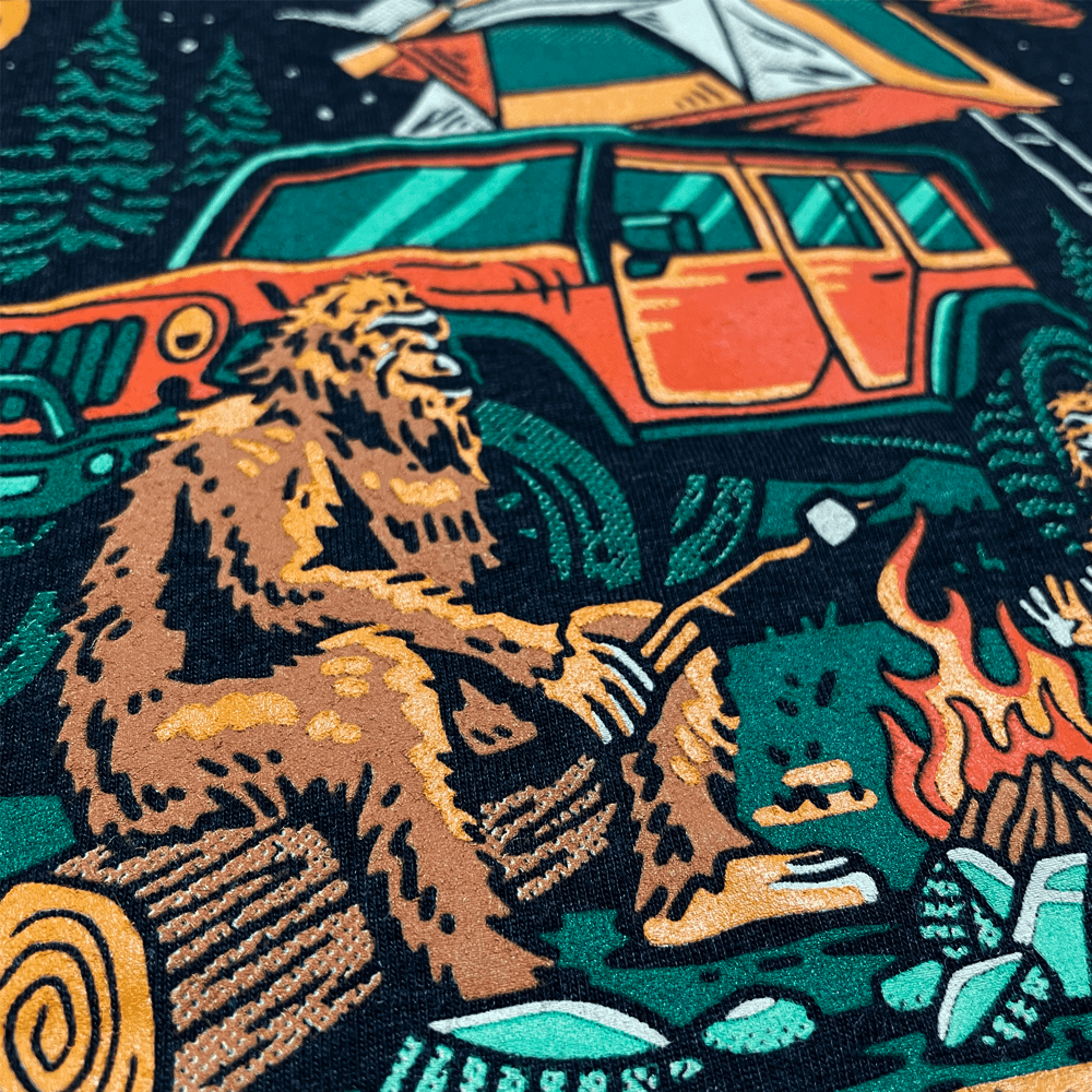 Mens Jeep® Sasquatch Family T-Shirt - Black - Speedlogix