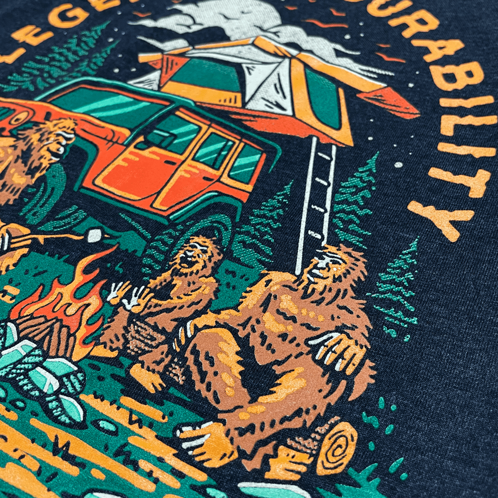 Mens Jeep® Sasquatch Family T-Shirt - Black - Speedlogix