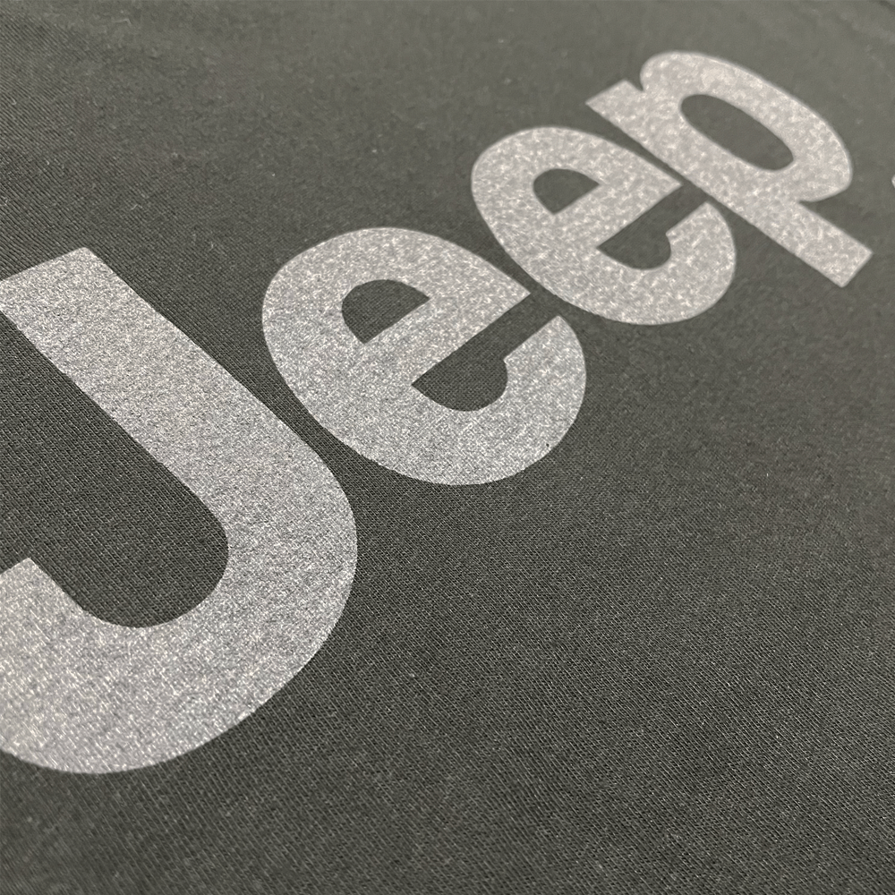 Mens Jeep® Text Blackout T-Shirt - Black - Speedlogix