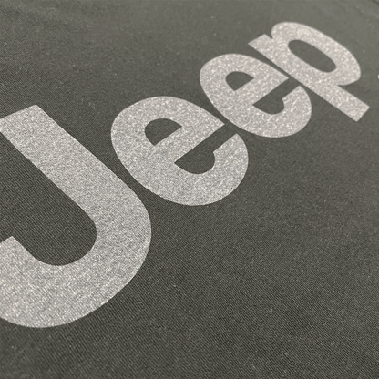 Mens Jeep® Text Blackout T-Shirt - Black - Speedlogix