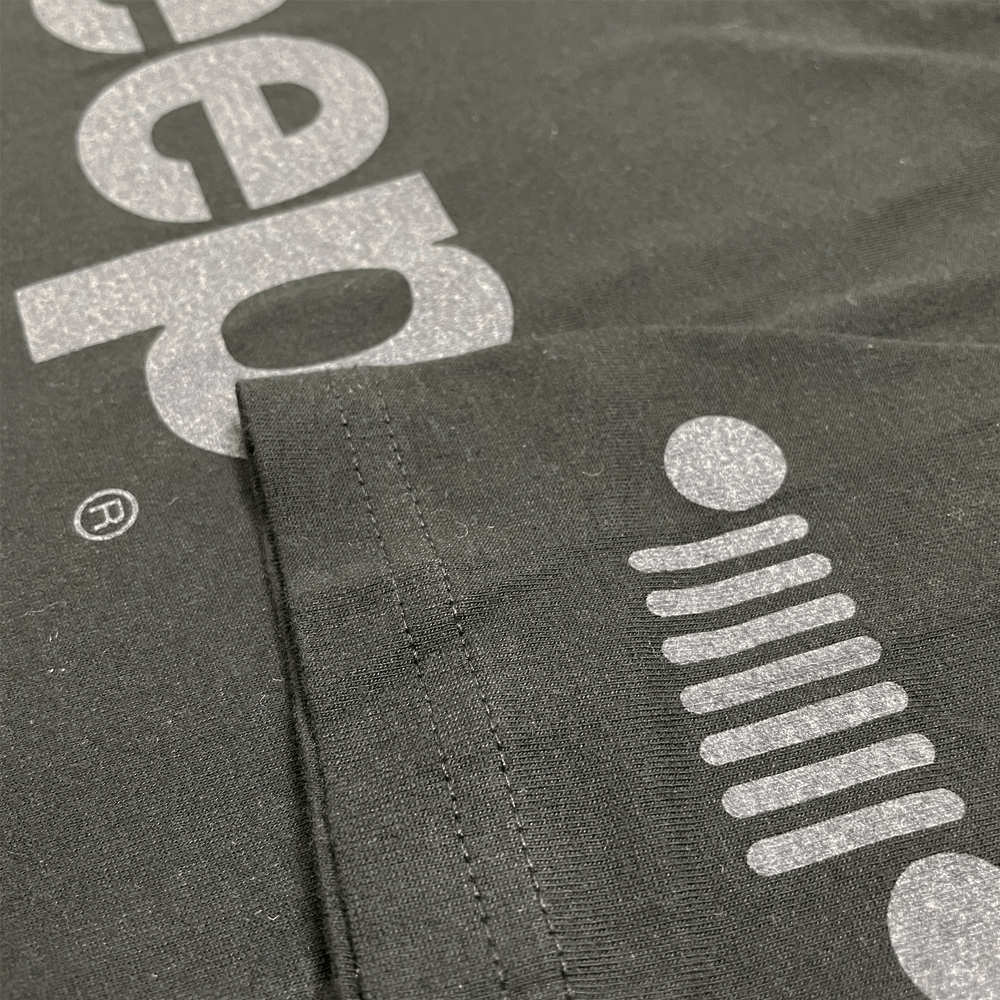 Mens Jeep® Text Blackout T-Shirt - Black - Speedlogix