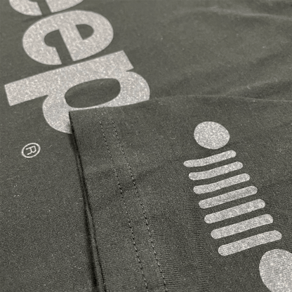 Mens Jeep® Text Blackout T-Shirt - Black - Speedlogix