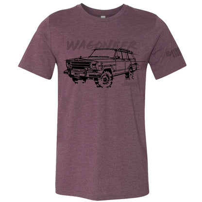 Mens Jeep® Wagoneer - LDD Series - Triblend Burgundy T-Shirt - Speedlogix