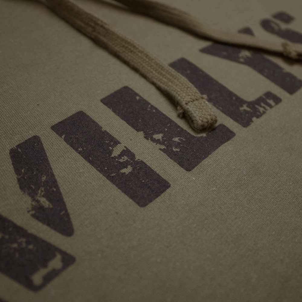 Mens Jeep® Willys Hoodie Sweatshirt - Heather Jeep Green - Speedlogix