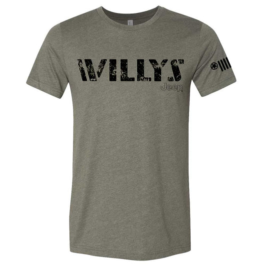 Mens Jeep® Willys T-Shirt - Military Green - Speedlogix