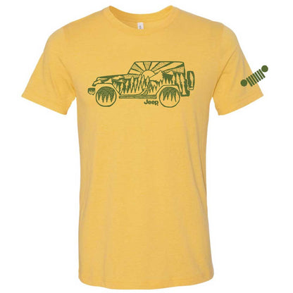 Mens Jeep® Wrangler Atomic Side T-Shirt - Gold Heather - FINAL SALE - Speedlogix