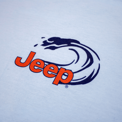 Mens Jeep® Wrangler Beachin' Good Time Longsleeve T-Shirt - Beach Wash Glacier Blue - Speedlogix