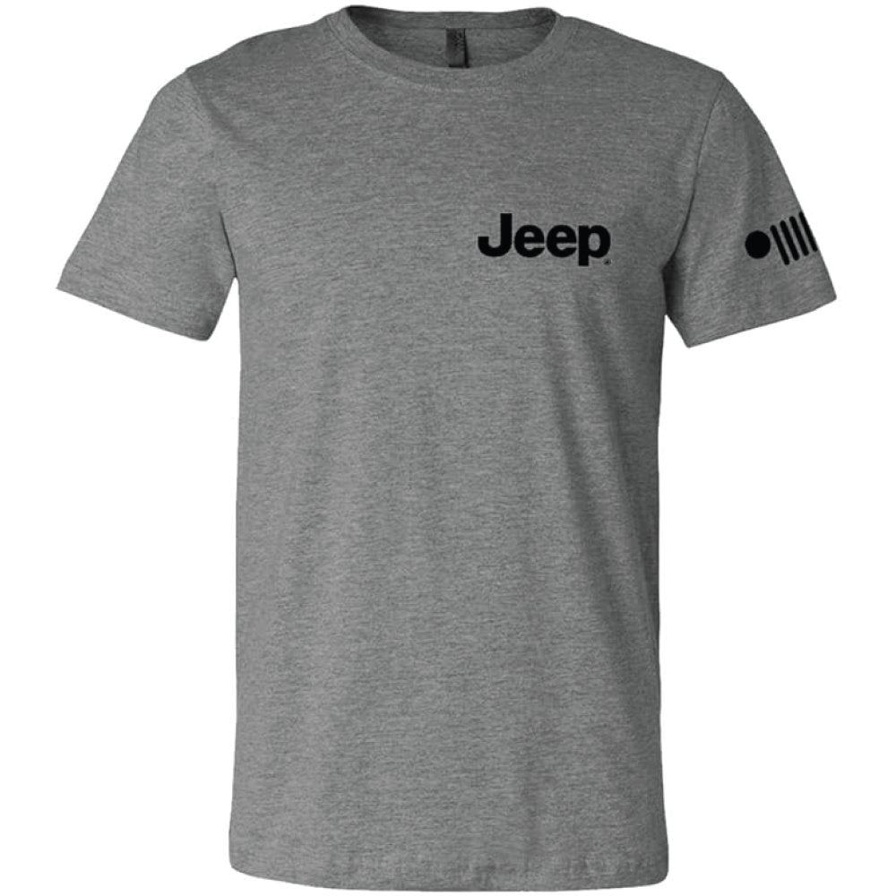 Mens Jeep® Wrangler Burst T-Shirt - Triblend Grey - Speedlogix