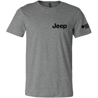 Mens Jeep® Wrangler Burst T-Shirt - Triblend Grey - Speedlogix