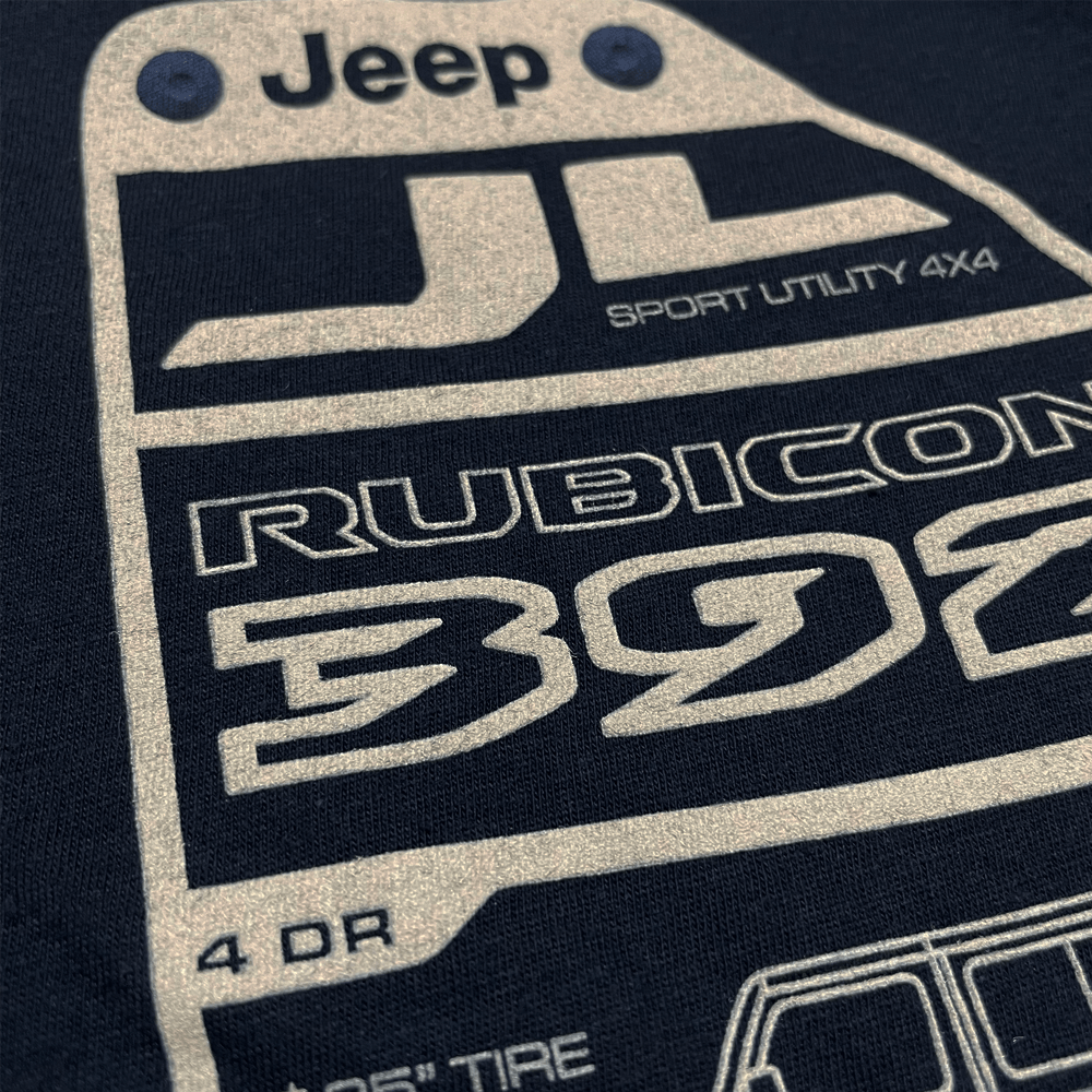 Mens Jeep® Wrangler JL 392 Rubicon Spec Plate - Black - Speedlogix