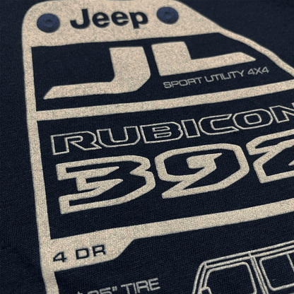 Mens Jeep® Wrangler JL 392 Rubicon Spec Plate - Black - Speedlogix