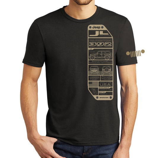 Mens Jeep® Wrangler JL 392 Rubicon Spec Plate - Black - Speedlogix