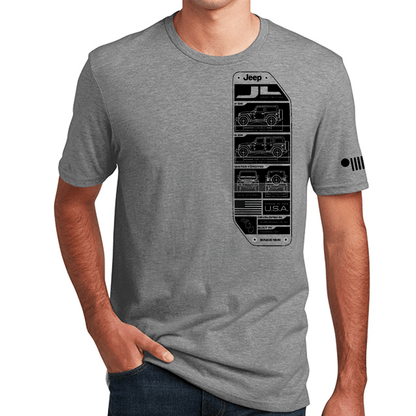 Mens Jeep® Wrangler JL Spec Plate - Oxford Grey - Speedlogix