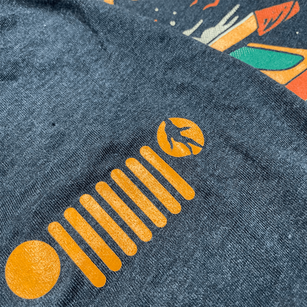 Mens Long Sleeve Hooded Jeep® Sasquatch Family T-Shirt - Black Heather - Speedlogix