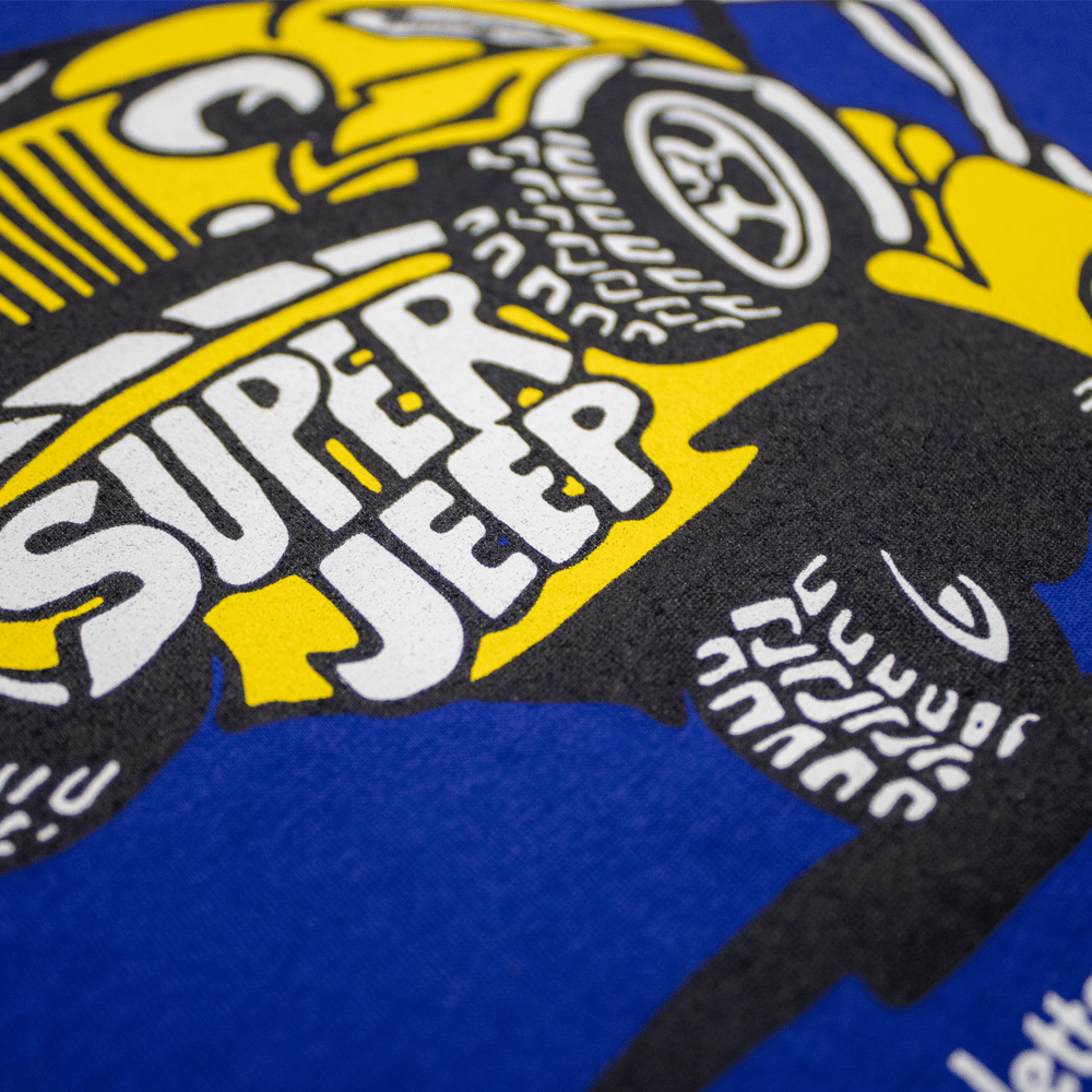 Mens Super Jeep® T-Shirt - Lapis Blue - Speedlogix