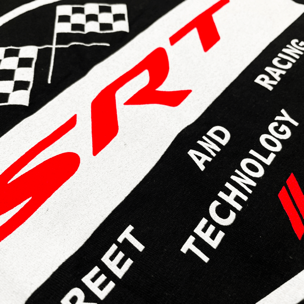 Mens T-Shirt SRT Flags (Black) - Speedlogix
