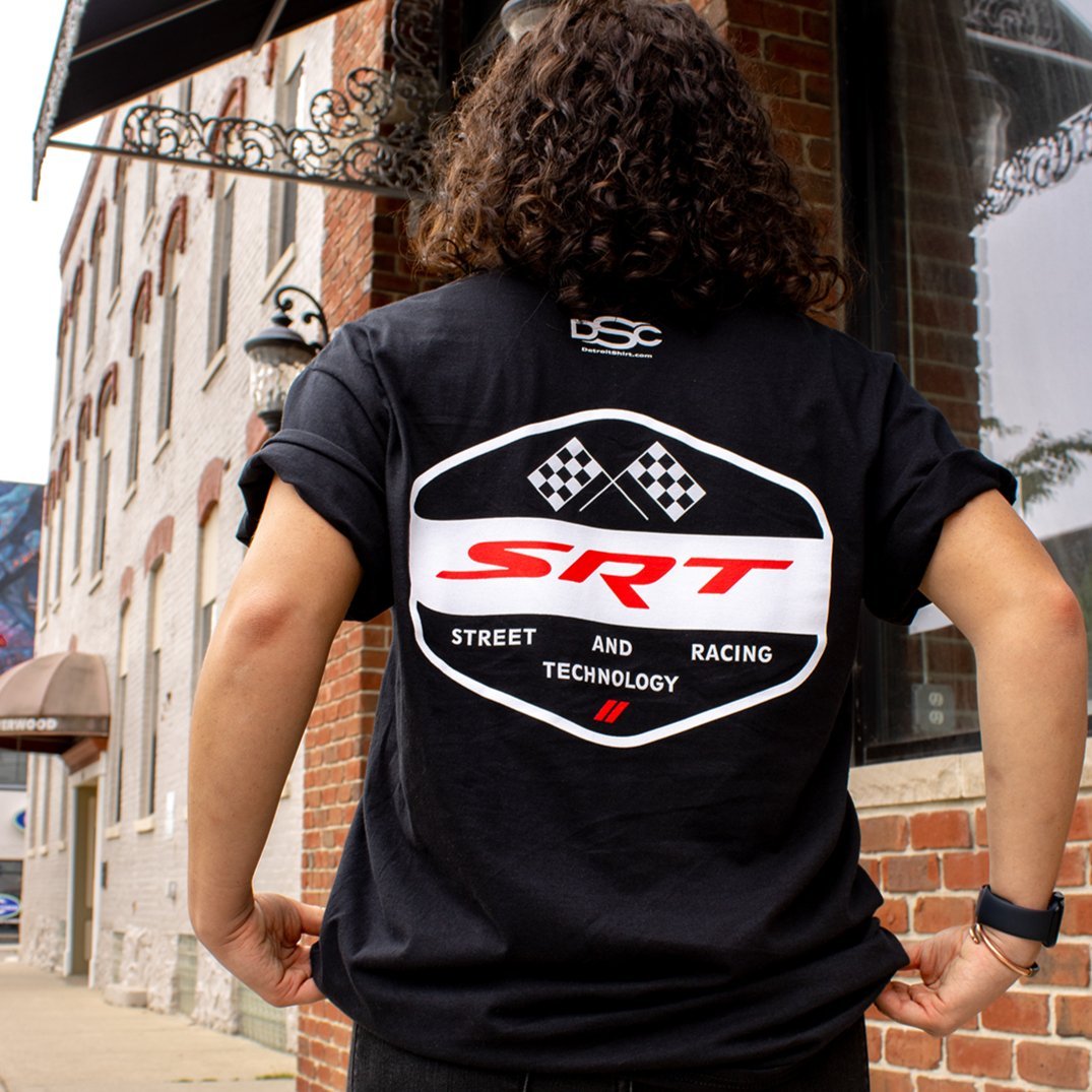 Mens T-Shirt SRT Flags (Black) - Speedlogix