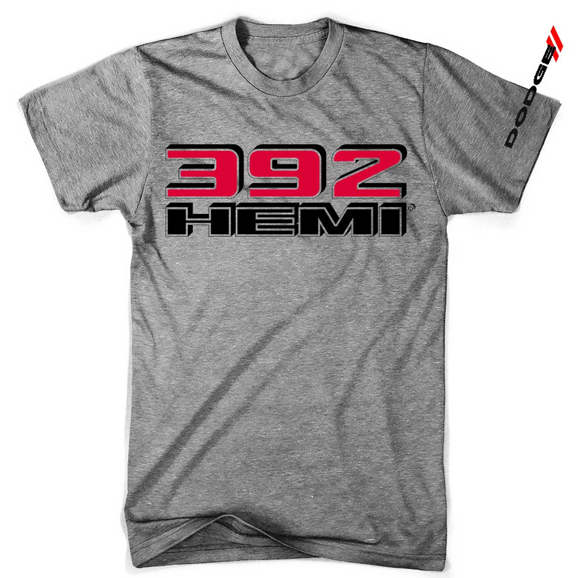 Mens Triblend Dodge 392 Hemi T-shirt (Grey) - Speedlogix