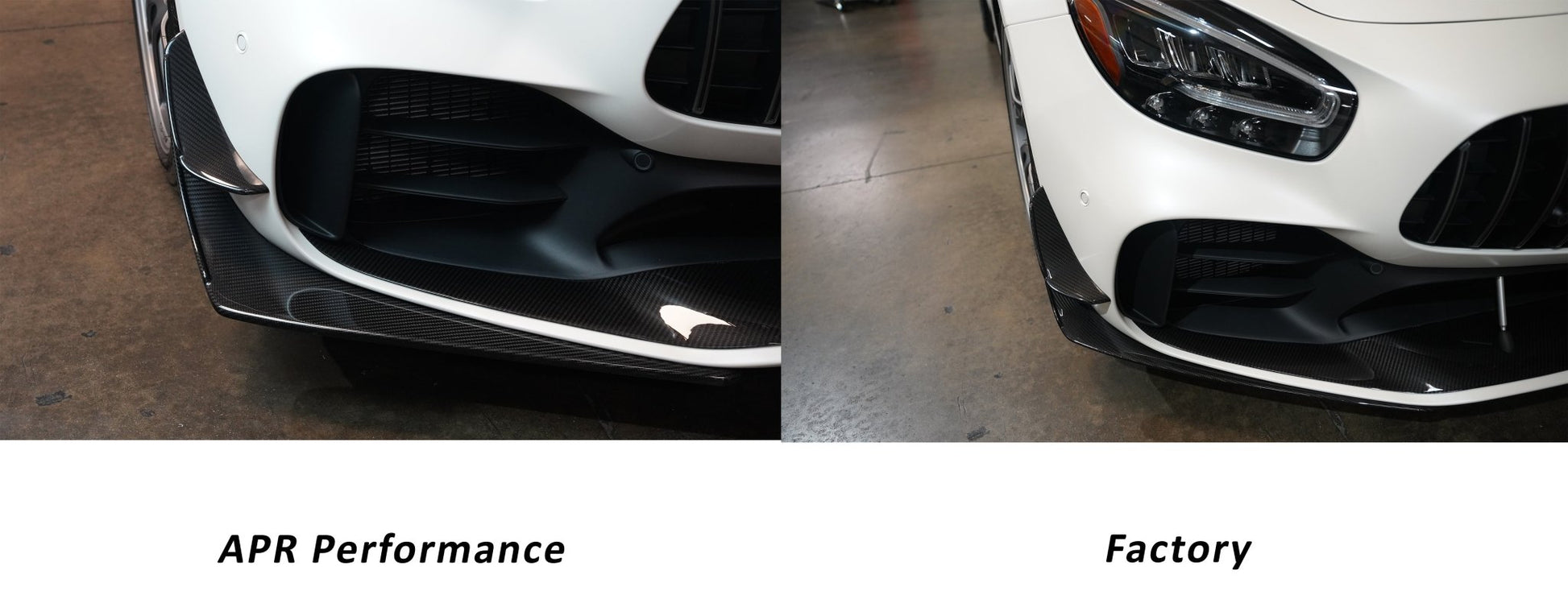 Mercedes - Benz AMG GTR Pro Carbon Fiber Front Bumper Canards 2020 - Speedlogix