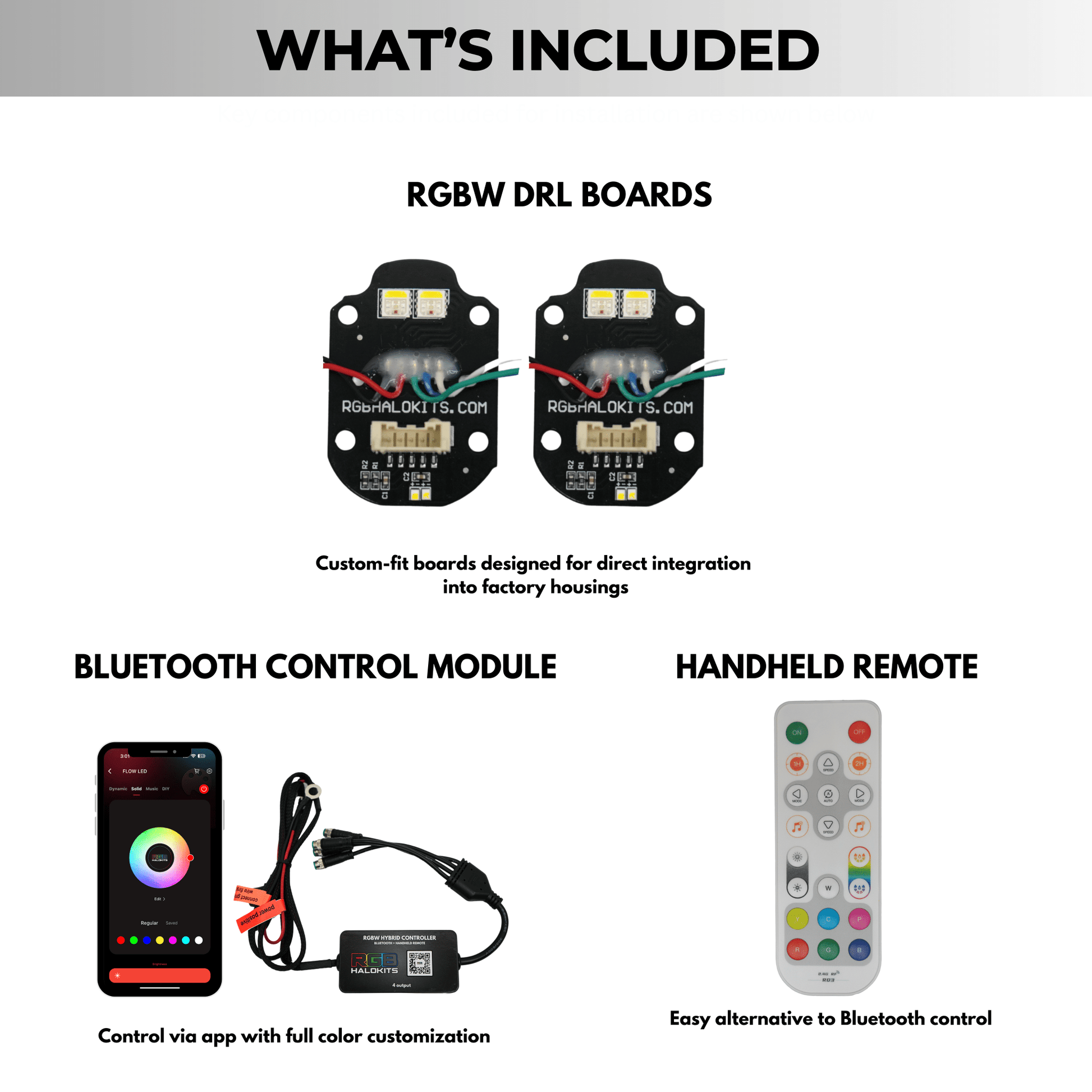 Mercedes Benz C - Class RGBW Multicolor DRL Boards (2015 - 2023) - Speedlogix