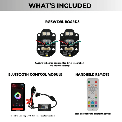 Mercedes Benz C - Class RGBW Multicolor DRL Boards (2015 - 2023) - Speedlogix
