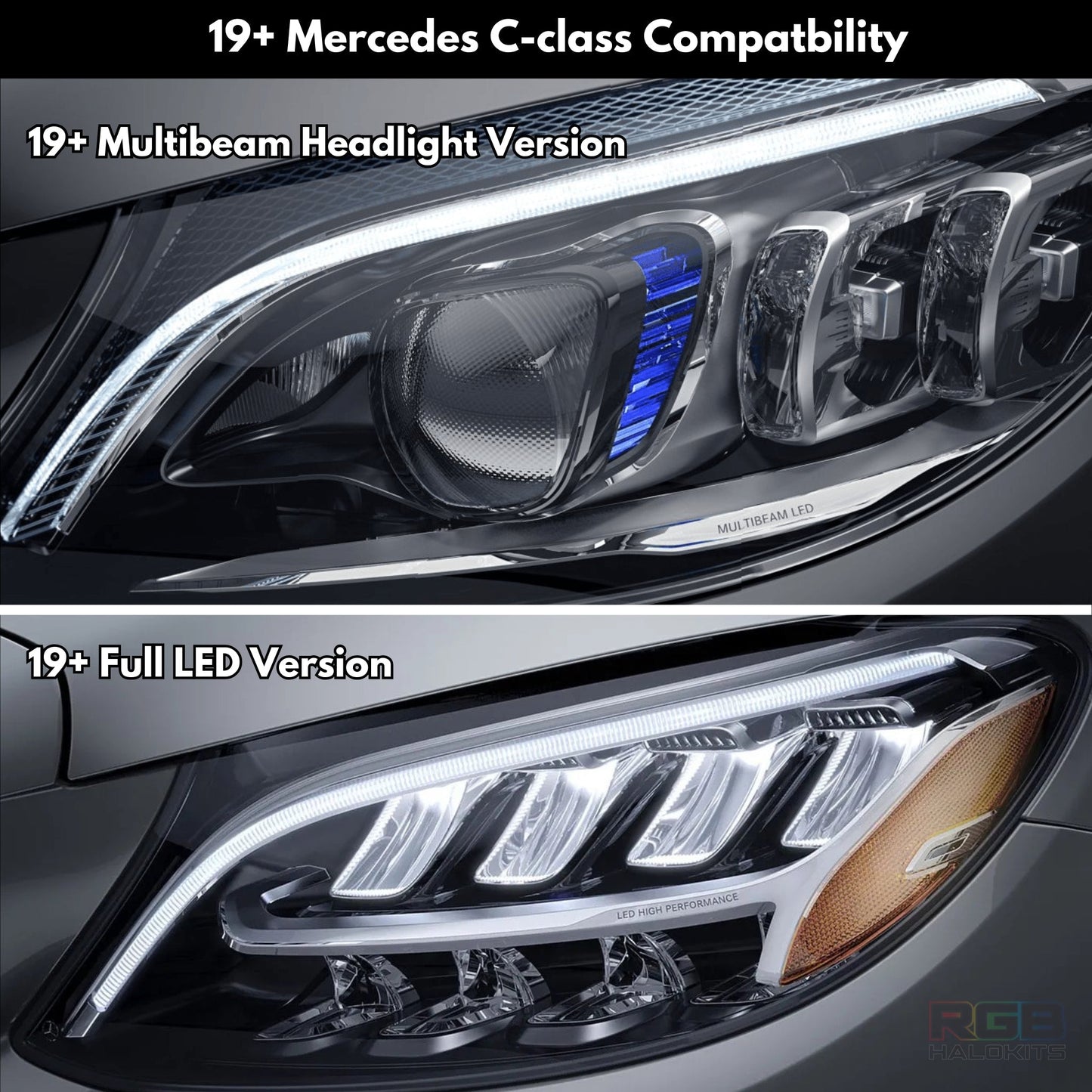 Mercedes Benz C - Class RGBW Multicolor DRL Boards (2015 - 2023) - Speedlogix